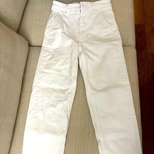 Everlane The Straight-Leg Pant in Bone color [Size 0]